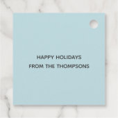 Cute kerst Penguin Bedankjes Labels (Achterkant)