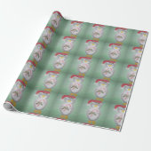 Cute kerst Penguin Cadeaupapier (Uitgerold)