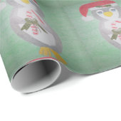 Cute kerst Penguin Cadeaupapier (Rol Hoek)