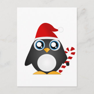 Cute kerst Penguin Feestdagenkaart