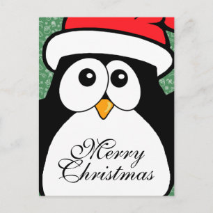 Cute kerst Penguin Feestdagenkaart