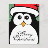 Cute kerst Penguin Feestdagenkaart (Voorkant)