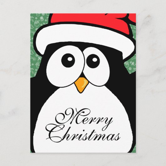 Cute kerst Penguin Feestdagenkaart (Voorkant)