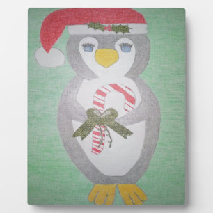 Cute kerst Penguin Fotoplaat