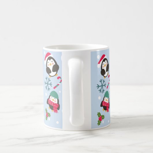 Cute kerst Penguin Koffiemok (Handvat)