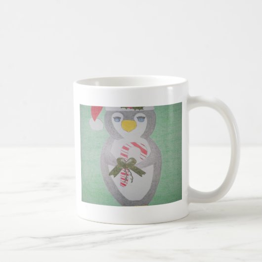 Cute kerst Penguin Koffiemok (Rechts)