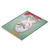 Cute kerst Penguin Notitieboek (Linkerzijde)