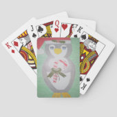 Cute kerst Penguin Pokerkaarten (Achterkant)