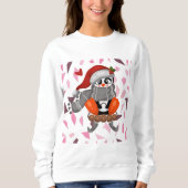 Cute kerst Penguin Trui (Voorkant)