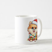 Cute Kerst Pomeranian Mok (Voorkant rechts)