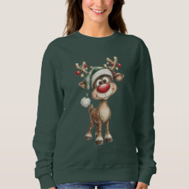 Cute Kerst Reindeer Sweatshirt