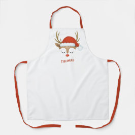 Cute kerst Rudolph Reindeer Schort