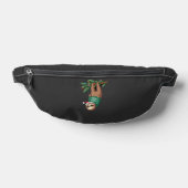 Cute Kerst Sloth Kerstmannen Hoed Kerst Sloth - Bo Heuptasje (Liggend)