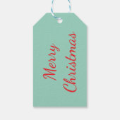 Cute kerst Teddy Bear Cadeaulabel (Achterkant)