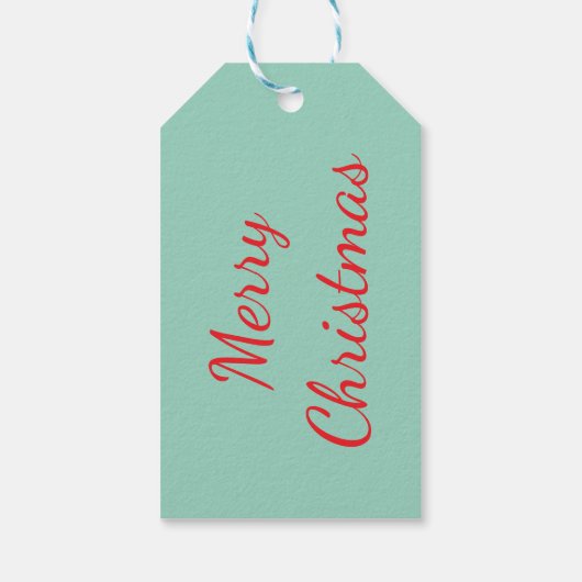 Cute kerst Teddy Bear Cadeaulabel (Achterkant)