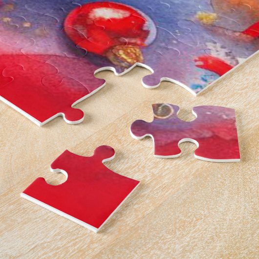 Cute kerst Teddy Bear Legpuzzel (Zijkant)