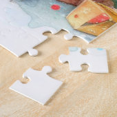 Cute kerst Teddy Bear Legpuzzel (Zijkant)