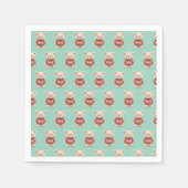 Cute kerst Teddy Bear Servet (Voorkant)