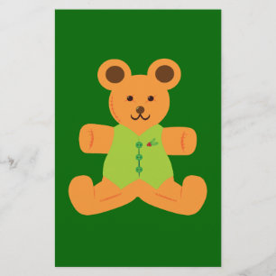 Cute kerst Teddybeer Briefpapier