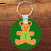 Cute kerst Teddybeer Sleutelhanger (Voorkant)