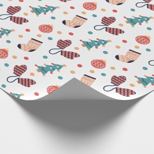 Cute kerst Thema Cadeaupapier (Hoek)