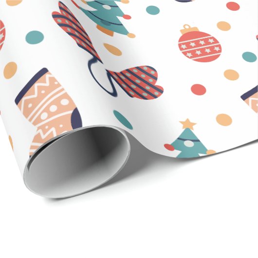 Cute kerst Thema Cadeaupapier (Rol Hoek)