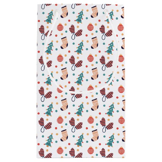 Cute kerst Thema Klein Cadeauzakje (Achterkant)