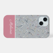 Cute Kerst Thema Patroon iPhone 15 Case (Achterkant horizontaal)