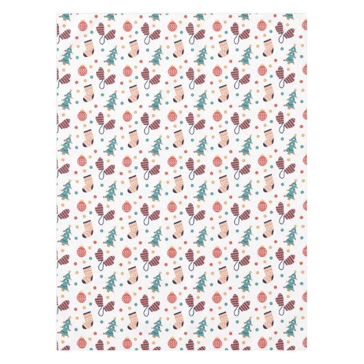 Cute kerst Thema Tafelkleed (Voorkant)