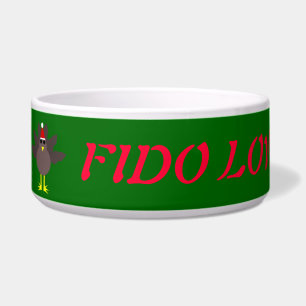 Cute kerst Turkey Dog Bowl Voerbakje