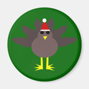 Cute kerst Turkey Magnet
