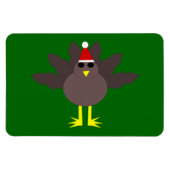Cute kerst Turkey Magnet Magneet (Horizontaal)