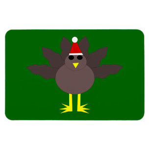 Cute kerst Turkey Magnet Magneet