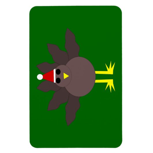 Cute kerst Turkey Magnet Magneet (Verticaal)