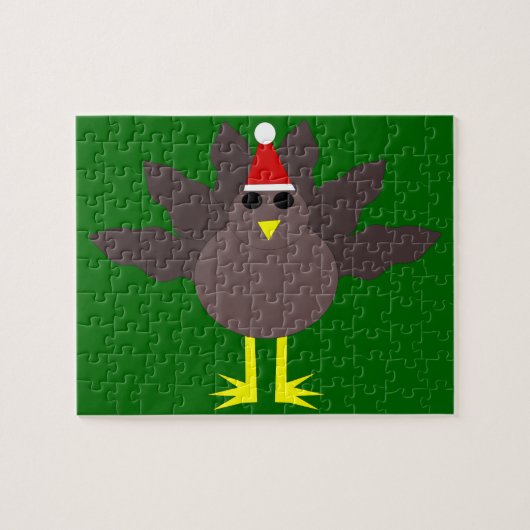 Cute kerst Turkey Puzzle Legpuzzel (Horizontaal)