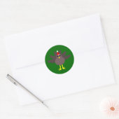 Cute kerst Turkey Stickers (Envelop)