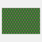 Cute kerst Turkije Custom Inpakpapier Vel (Voorkant 3)