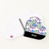 Cute kerst Ugly Sweater Doodles Swirls Pattern Notitieboek (Binnen)