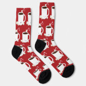 Cute kerst-warme chocolade warme cacao sokken (Rechts)