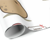 Cute kerstaardappel cadeaupapier (Rol Hoek)