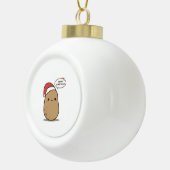 Cute kerstaardappel keramische bal ornament (Rechts)