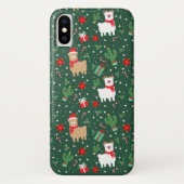 Cute Kerstalpaca Case-Mate iPhone Case (Achterkant)