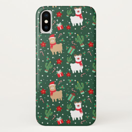 Cute Kerstalpaca Case-Mate iPhone Case (Achterkant)