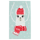 Cute Kerstalpaca Klein Cadeauzakje (Achterkant)