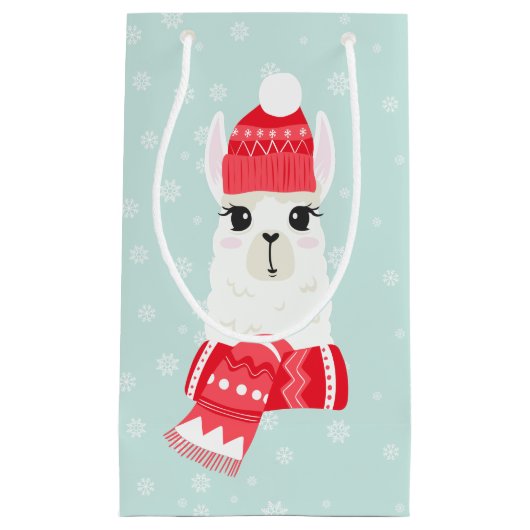 Cute Kerstalpaca Klein Cadeauzakje (Voorkant)