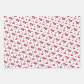 Cute Kerstangels Inpakpapier Vel (Voorkant 3)