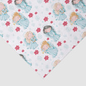 Cute Kerstangels Tissuepapier (Detail)