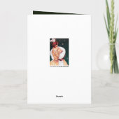 Cute Kerstart deco , voeg een berichtkaart toe Feestdagen Kaart (Achterkant)