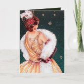 Cute Kerstart deco , voeg een berichtkaart toe Feestdagen Kaart (Voorkant)