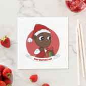 Cute kerstbaby cartoon Napkins Servet (Insitu)